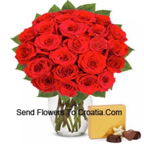 31 Red Roses with Imported Chocolates