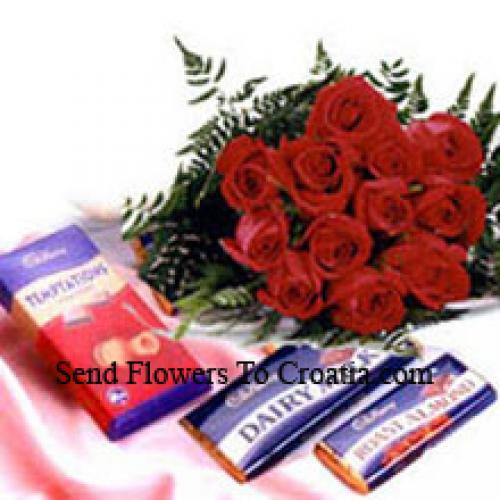 Rose Rosse con Cioccolatini Deliziosi