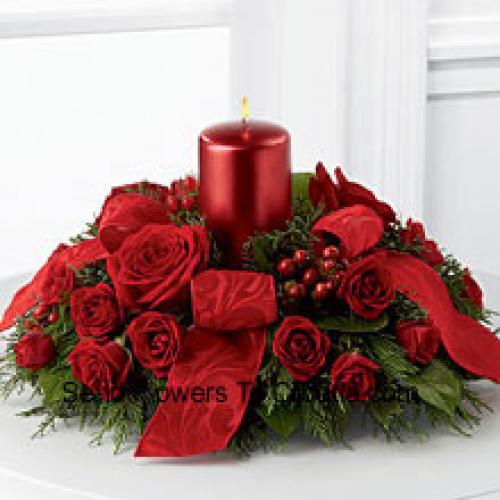 Charming Centerpiece with Assorted Decorations